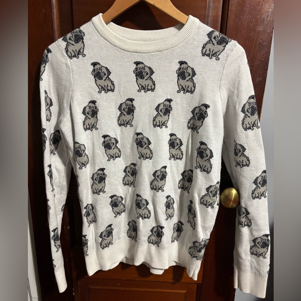 Twik sweater with pugs